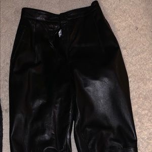 Black Leather Pants